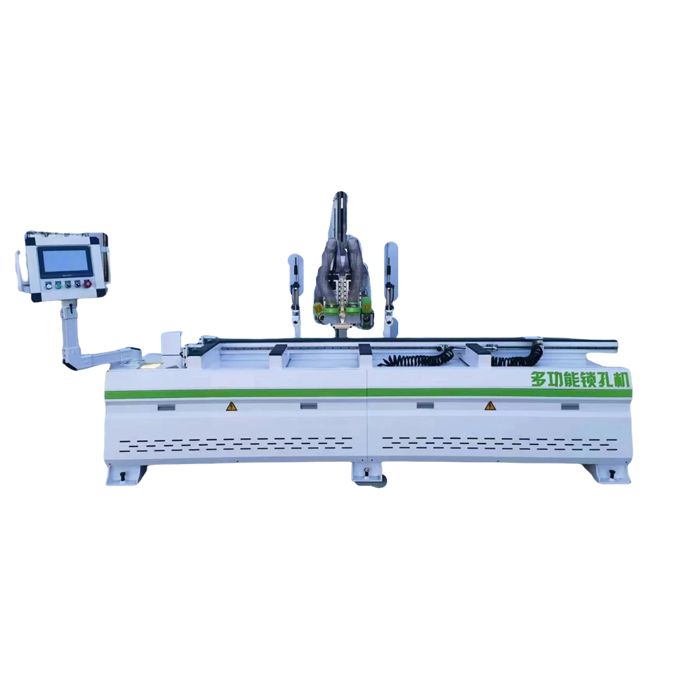 Wood Door Lock Holes Cnc Drilling Machine For Wood Door Industry