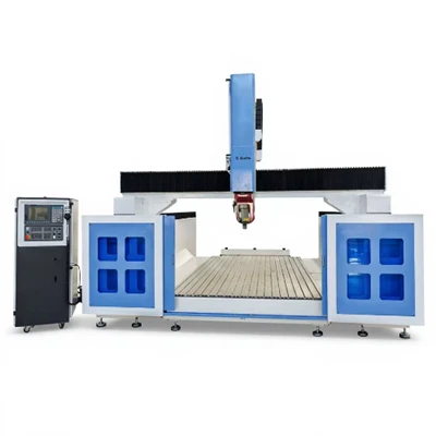 5 Axis CNC Machine Heavy Duty ATC Spindle Router Metal Engraving Milling High Precision 0.02mm 24000rpm Servo Drive